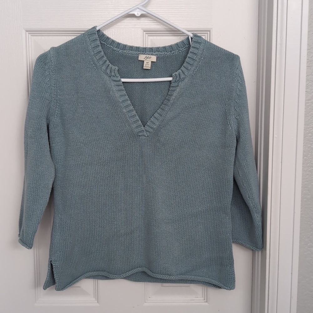 J Jill sweater v neck cotton size SP